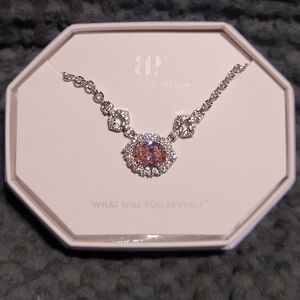Dazzling Silver and Purple Necklace